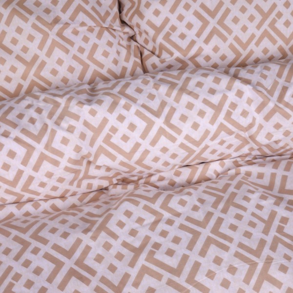 Фото - Комплект постельного белья MirSon Ranforce Elite 17-0948 Abstract Beige 220х240 (2200013165002)